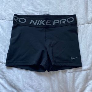 Black Nike Pro 3” Spandex